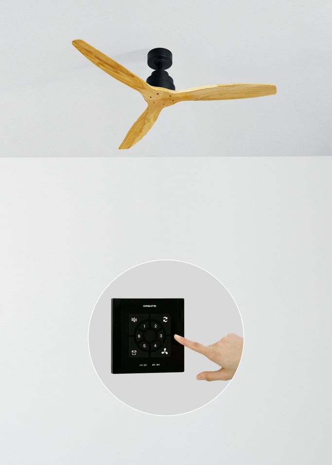 WIND STYLANCE - Ventilador de techo 40W silencioso 100% madera varios tamaños, imagen de galer&iacute;a 2