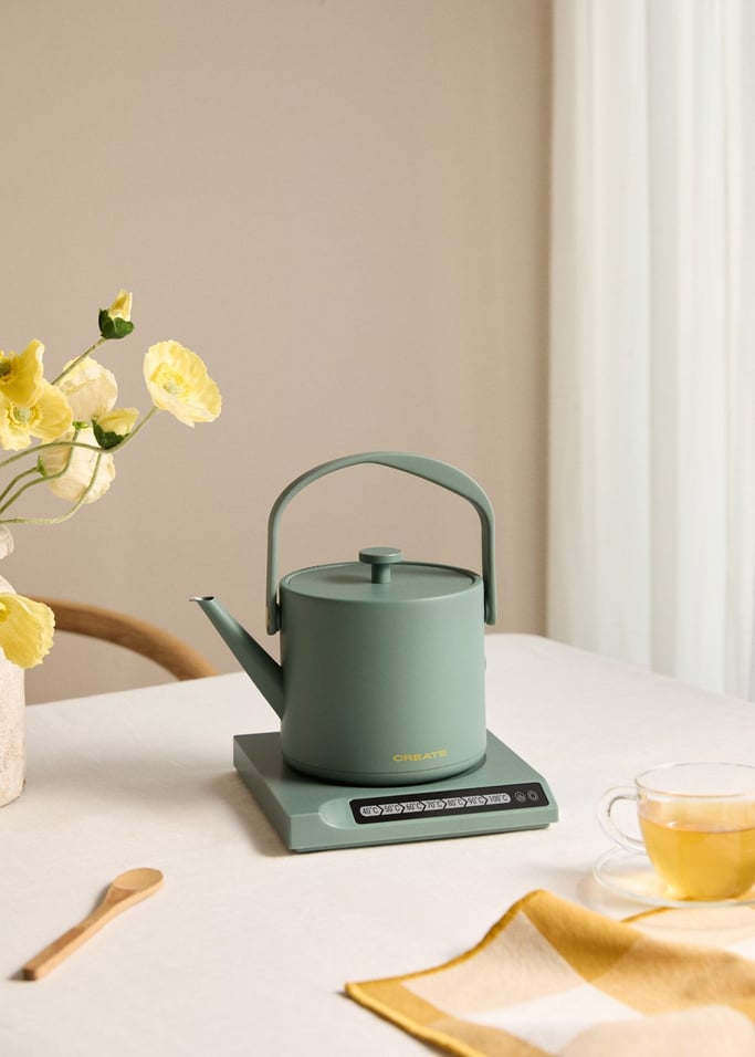 HATTORI - Hervidor de agua eléctrico 0.5 L con control de temperatura, imagen de galer&iacute;a 1