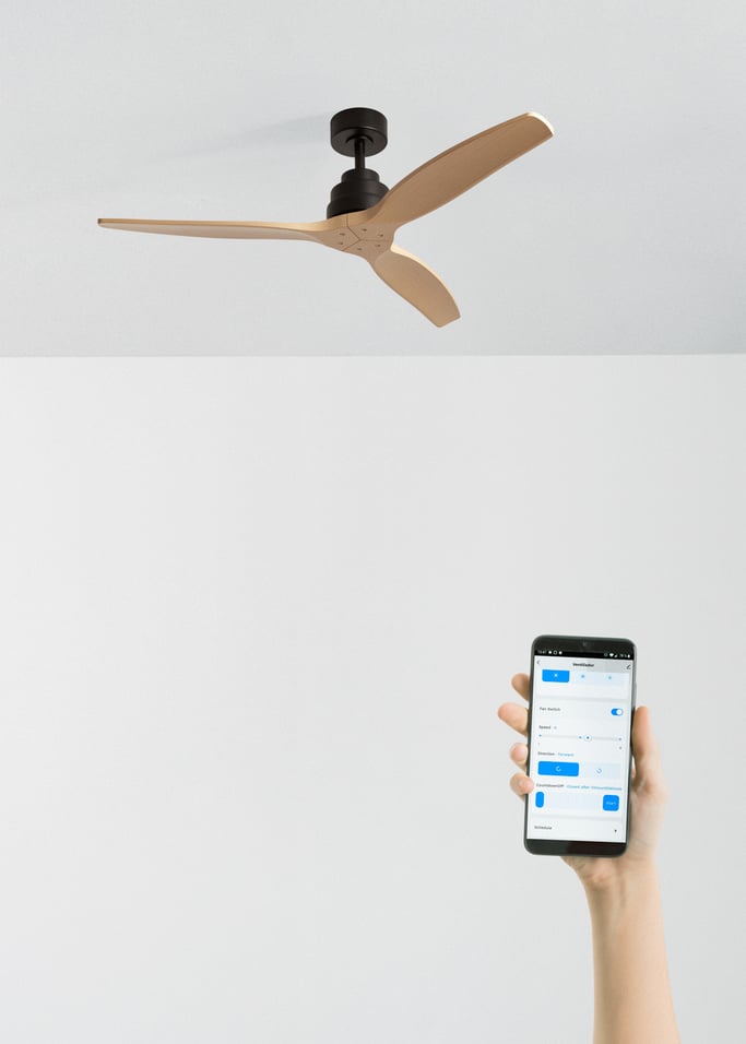 WIND STYLANCE - Ventilador de techo 40W silencioso con aspas de ABS técnico varios tamaños, imagen de galer&iacute;a 2