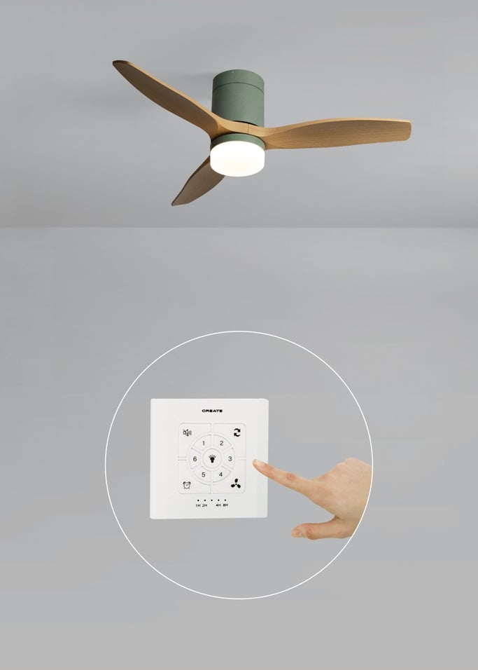 WIND CALM - Ventilador de techo 40W silencioso con aspas de ABS técnico varios tamaños, imagen de galer&iacute;a 2