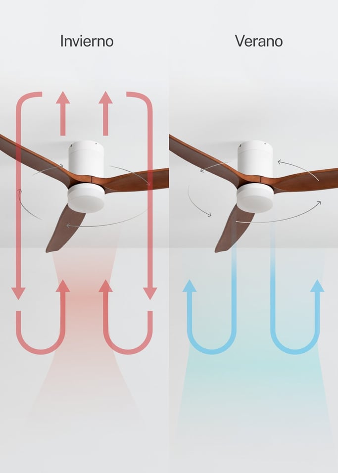 WIND CALM - Ventilador de techo 40W silencioso con aspas de ABS técnico varios tamaños, imagen de galer&iacute;a 3