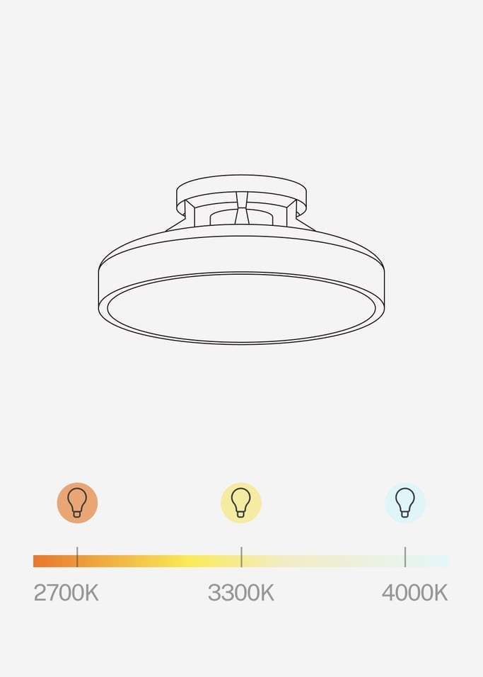 WIND CLEAR BLADELESS - Ventilador de techo 56W sin aspas silencioso Ø50 cm con luz LED en cuerpo y lámpara, imagen de galer&iacute;a 7