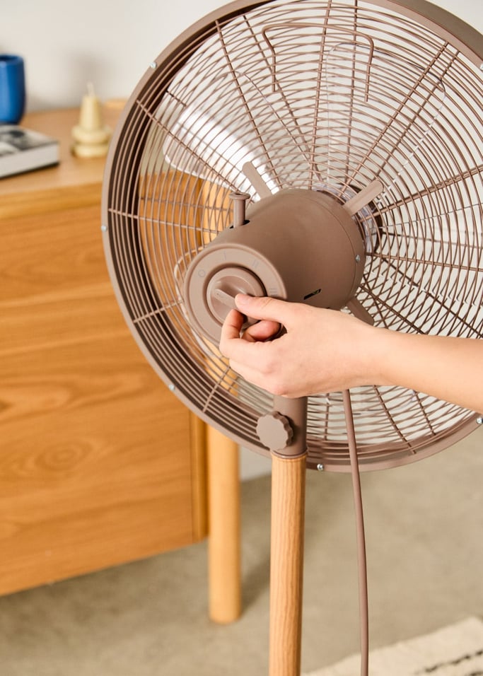 AIR STAND WOOD - Ventilador de pie oscilante 50W estilo retro, imagen de galer&iacute;a 4