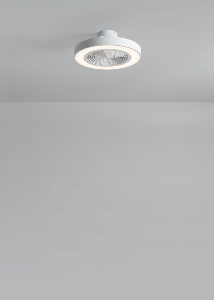 WIND CLEAR EASY - Ventilador de techo 40W silencioso Ø50 cm con aspas ocultas con luz LED, imagen de galer&iacute;a 2