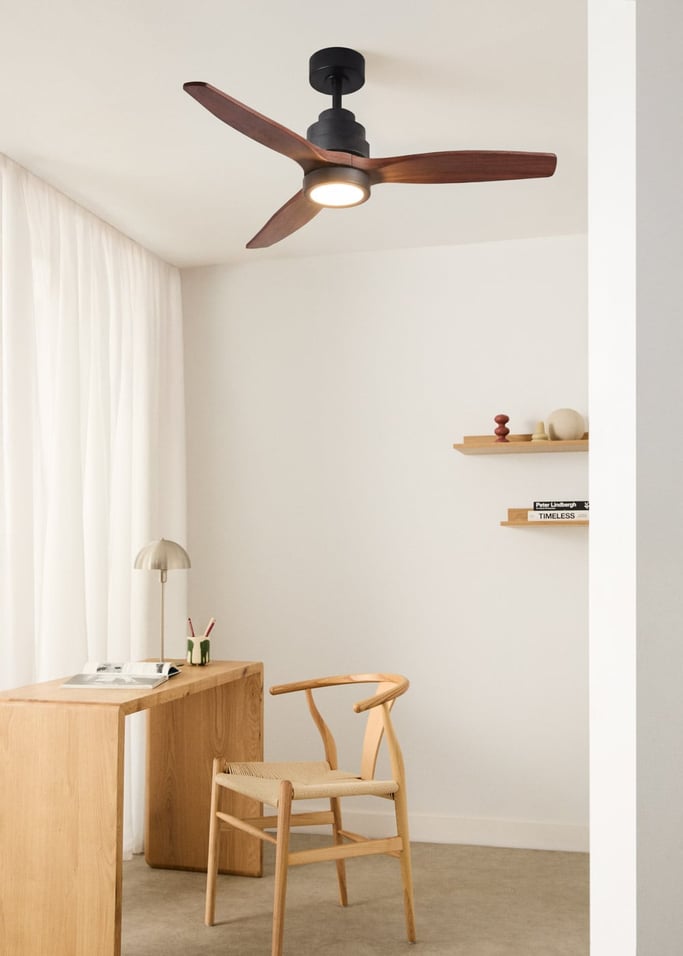WIND STYLANCE NATURAL WOOD - Ventilador de techo 40W silencioso 100% madera varios tamaños, imagen de galer&iacute;a 1