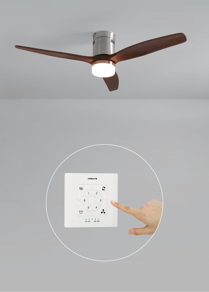 WIND CALM NATURAL WOOD - Ventilador de techo 40W silencioso 100% madera , imagen de galer&iacute;a 2