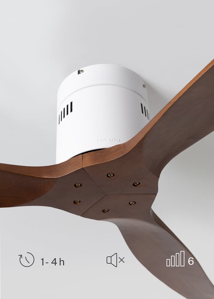 WIND CALM NATURAL WOOD - Ventilador de techo 40W silencioso 100% madera , imagen de galer&iacute;a 5
