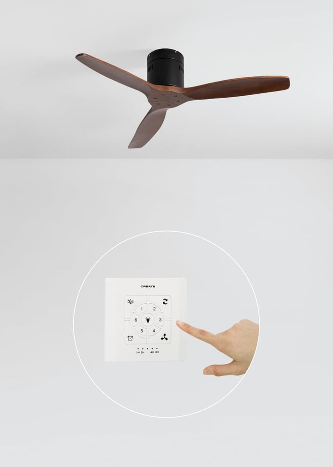 WIND CALM NATURAL WOOD - Ventilador de techo 40W silencioso 100% madera , imagen de galer&iacute;a 2