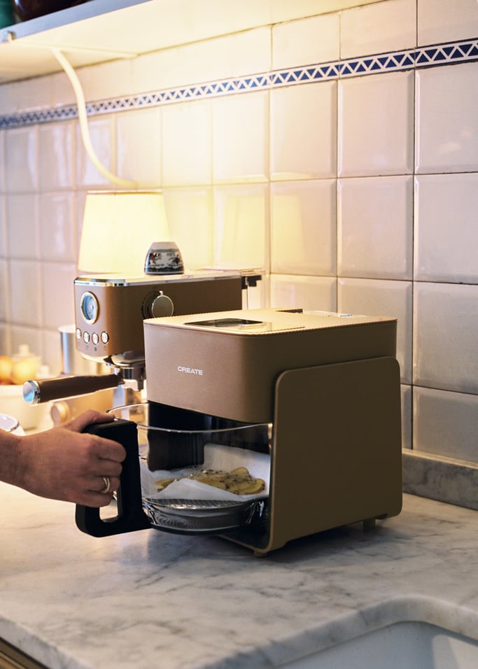 AIR FRYER STUDIO CRYSTAL - Freidora de aire de cristal 4.2L con vaporizador opcional, imagen de galer&iacute;a 2