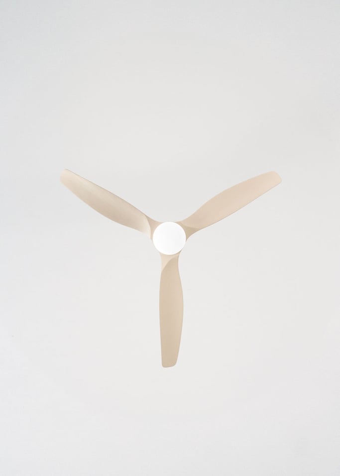 WIND CALM CUSTOM RATTAN - Ventilador de techo 40W silencioso Ø132 cm con luz LED en cuerpo y lámpara, imagen de galer&iacute;a 6