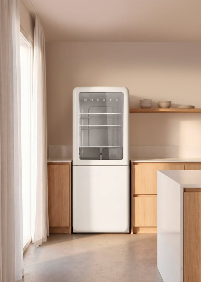 FRIDGE RETRO KNOCK KNOCK 401L - Frigorífico combi No Frost 401L con ventana de visualización de estilo retro, imagen de galer&iacute;a 3