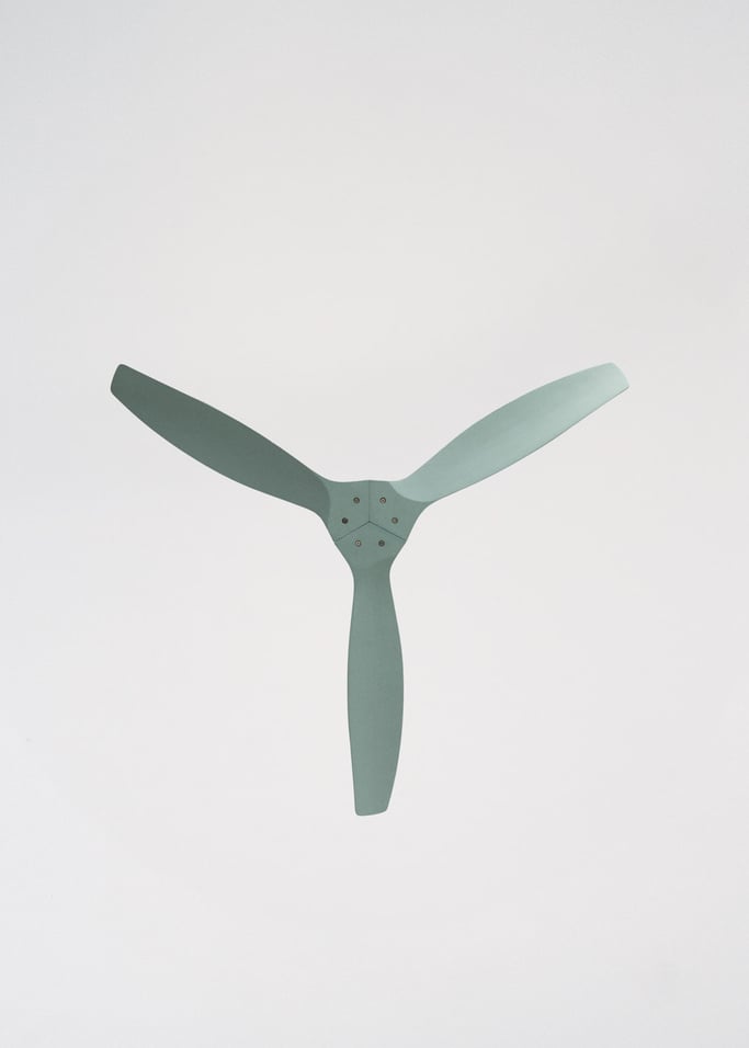 WIND CALM CUSTOM RATTAN - Ventilador de techo 40W silencioso Ø132 cm con luz LED en cuerpo y lámpara, imagen de galer&iacute;a 5