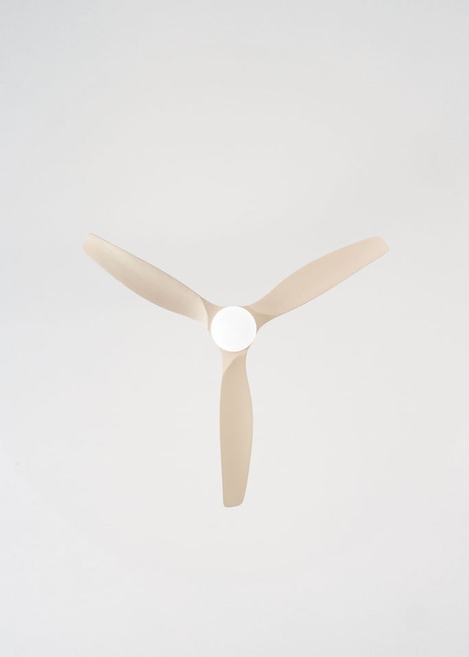 WIND CALM CUSTOM WOVEN - Ventilador de techo 40W silencioso Ø132 cm 100% madera con luz LED, imagen de galer&iacute;a 7
