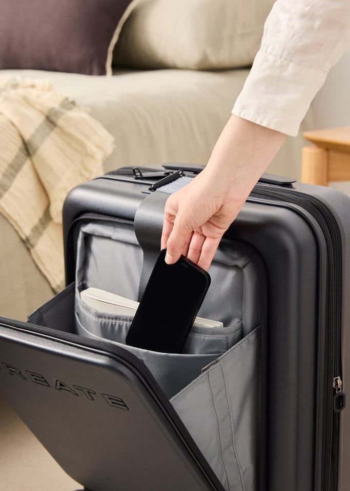 LUGGAGE STUDIO POCKET - Maleta rígida de policarbonato apta para aerolíneas Low Cost con candado TSA, imagen de galer&iacute;a 2