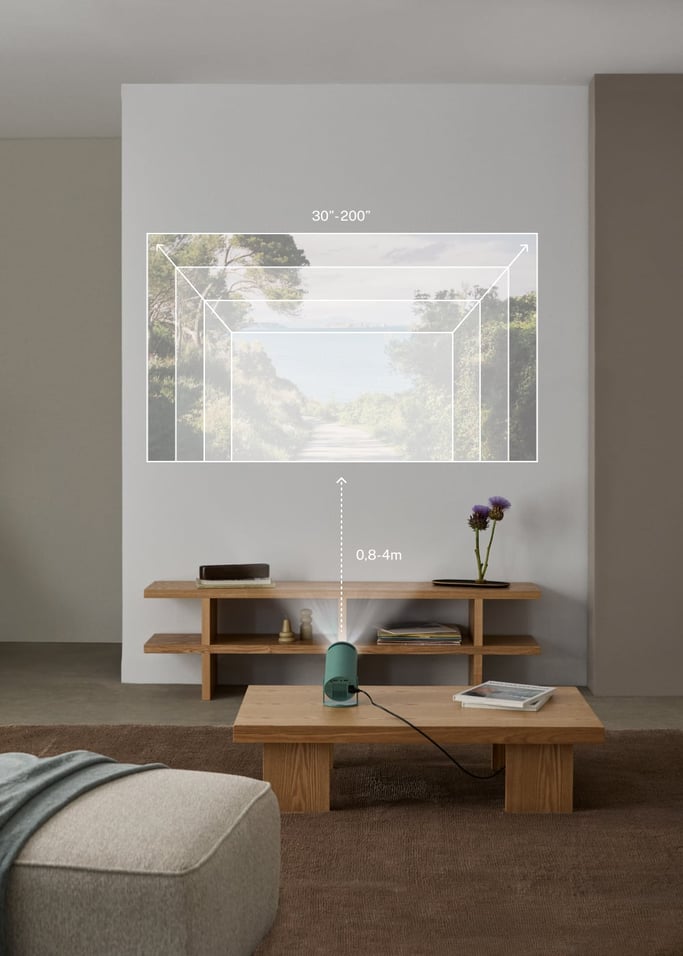 PROJECTOR STUDIO COMPACT - Proyector Smart HD con Wifi, Bluetooth y rotación 180º, imagen de galer&iacute;a 2