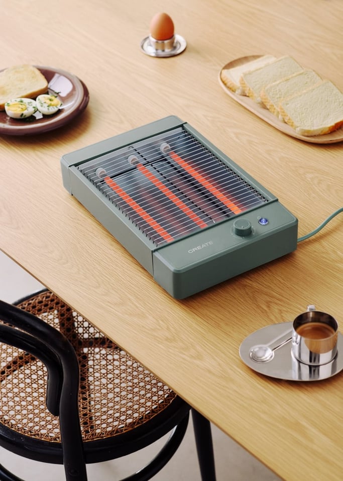 TOAST STUDIO FLAT - Tostador horizontal de acero inoxidable con 3 resistencias, imagen de galer&iacute;a 2