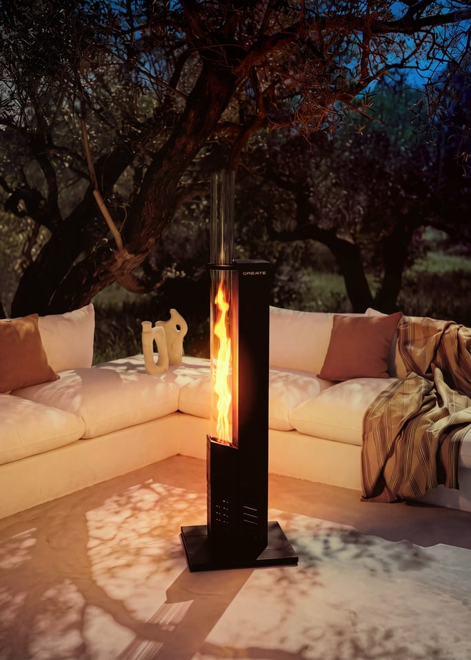 FIRE TUBE HEATER SLIM - Estufa exterior 8.2kW de pellets sin humo, imagen de galer&iacute;a 1