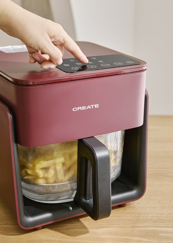 AIR FRYER STUDIO CRYSTAL - Freidora de aire de cristal 4.2L con vaporizador opcional, imagen de galer&iacute;a 2