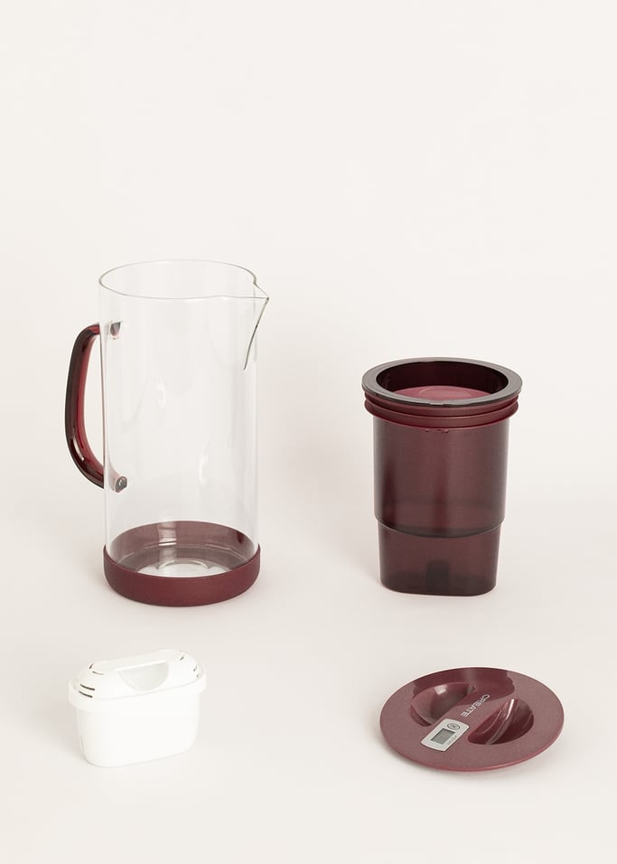 AQUA CLEAR JUG - Jarra de cristal 1.5 l purificadora de agua con doble filtro, imagen de galer&iacute;a 13