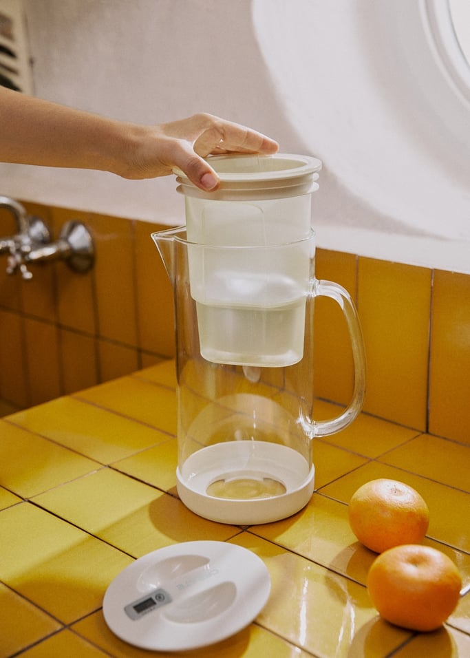 AQUA CLEAR JUG - Jarra de cristal 1.5 l purificadora de agua con doble filtro, imagen de galer&iacute;a 2