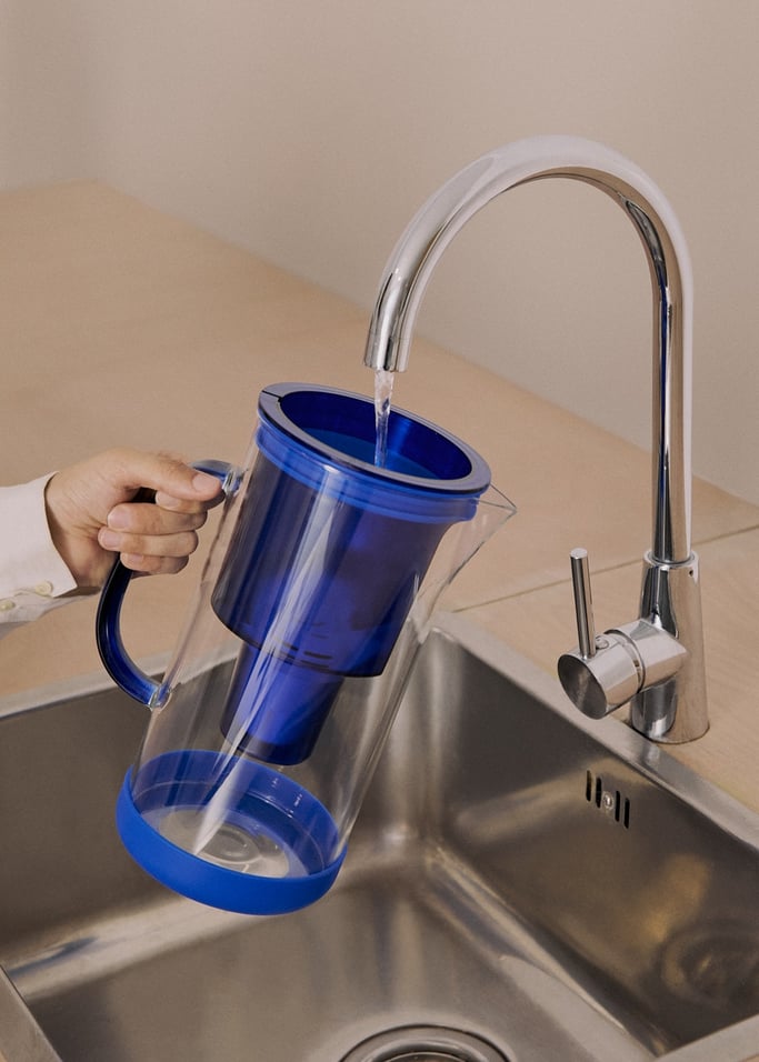 AQUA CLEAR JUG - Jarra de cristal 1.5 l purificadora de agua con doble filtro, imagen de galer&iacute;a 6