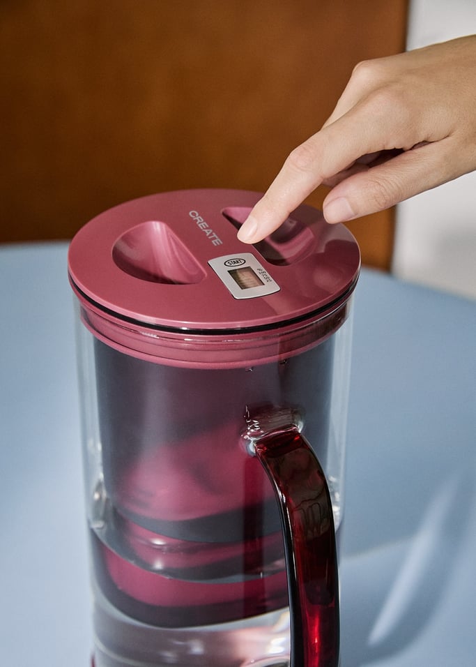 AQUA CLEAR JUG - Jarra de cristal 1.5 l purificadora de agua con doble filtro, imagen de galer&iacute;a 4