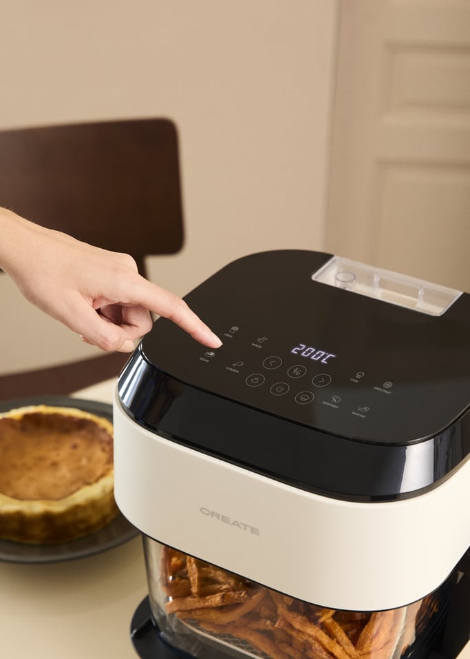 AIR FRYER STUDIO CRYSTAL LARGE - Freidora de aire de cristal 6 L con vaporizador, imagen de galer&iacute;a 5