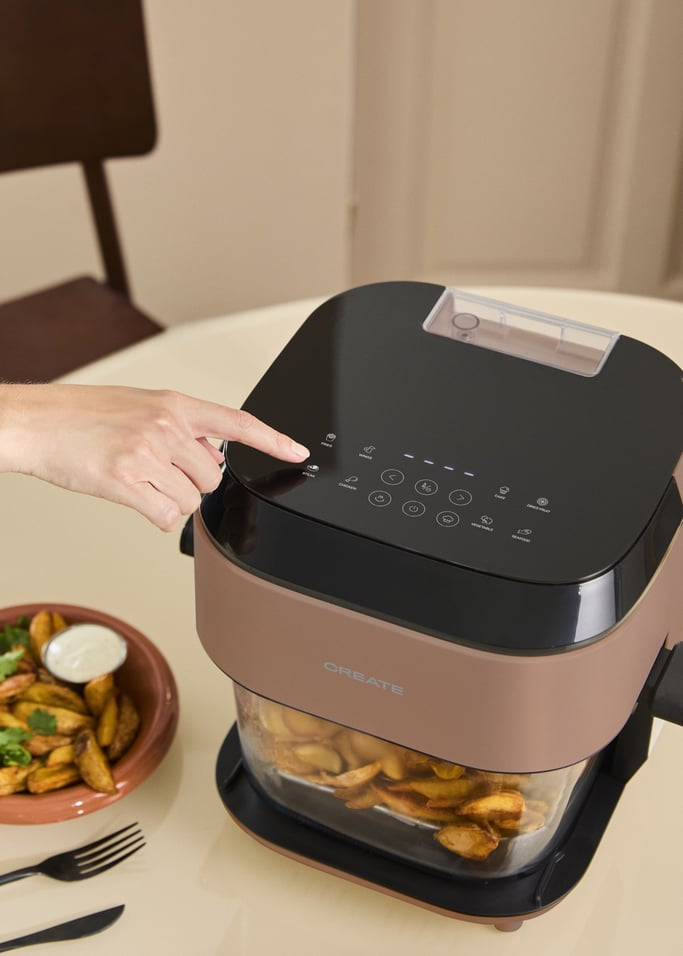 AIR FRYER STUDIO CRYSTAL LARGE - Freidora de aire de cristal 6 L con vaporizador, imagen de galer&iacute;a 5