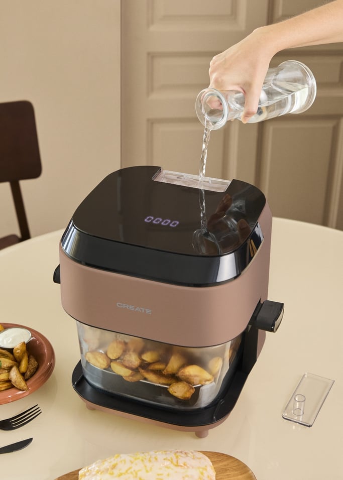 AIR FRYER STUDIO CRYSTAL LARGE - Freidora de aire de cristal 6 L con vaporizador, imagen de galer&iacute;a 7