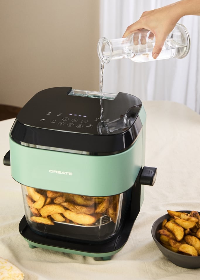 AIR FRYER STUDIO CRYSTAL LARGE - Freidora de aire de cristal 6 L con vaporizador, imagen de galer&iacute;a 6