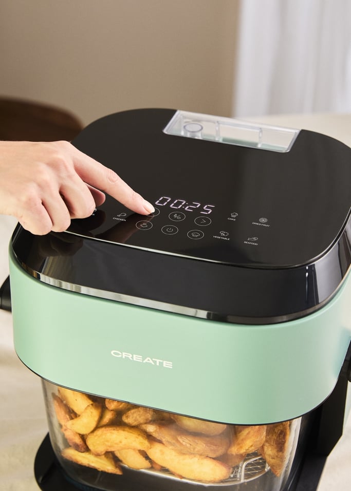 AIR FRYER STUDIO CRYSTAL LARGE - Freidora de aire de cristal 6 L con vaporizador, imagen de galer&iacute;a 4