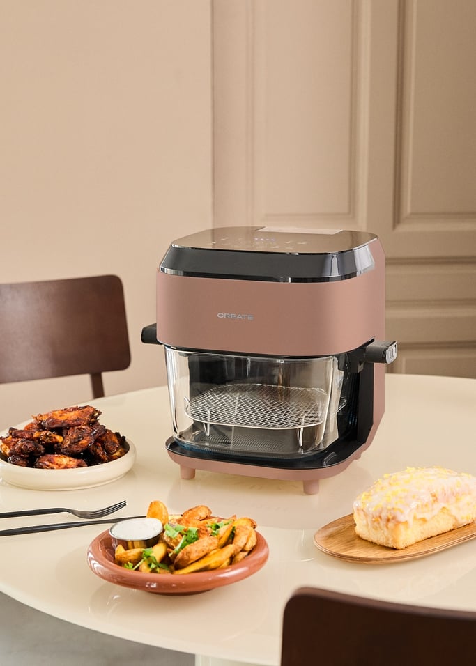 AIR FRYER STUDIO CRYSTAL LARGE - Freidora de aire de cristal 6 L con vaporizador, imagen de galer&iacute;a 2