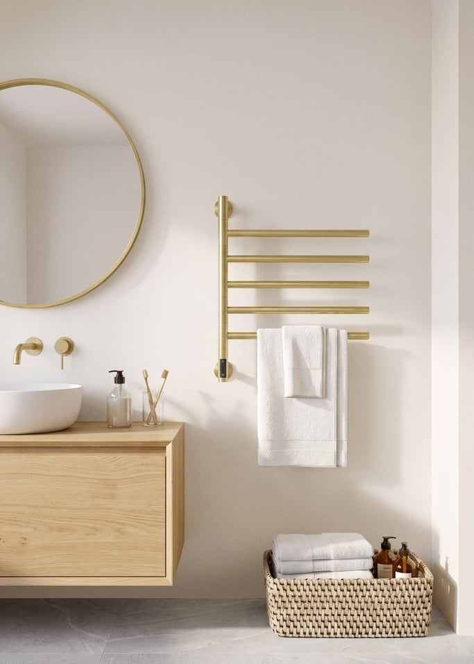WARM TOWEL MINIMAL - Toallero eléctrico 80W con barras giratorias 180º, imagen de galer&iacute;a 1