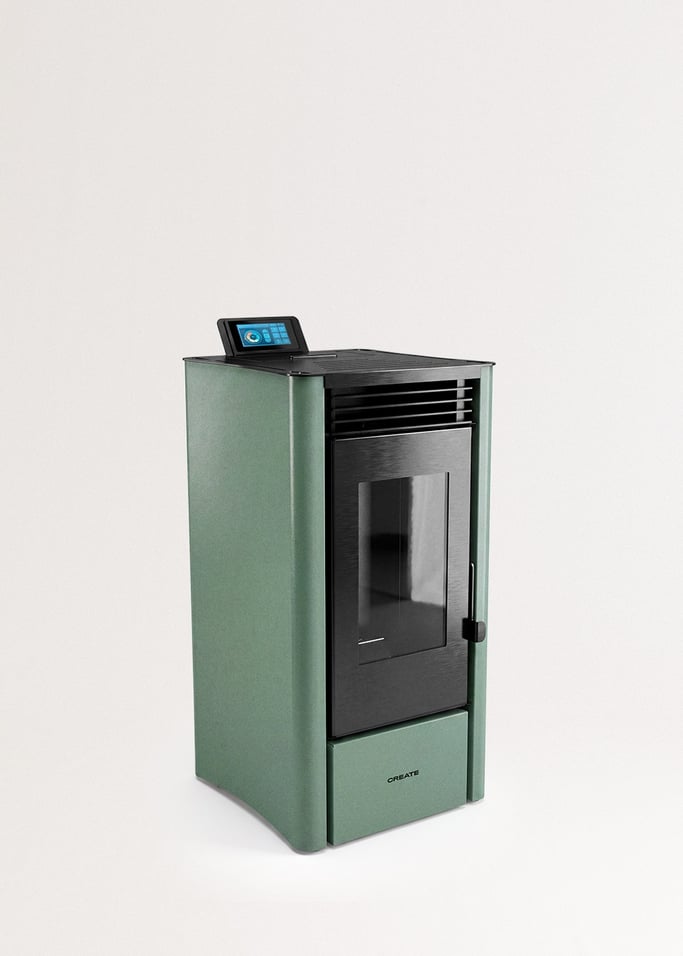 WARM PELLET CONNECT - Estufa de pellets 10 kW para interior sin humos con WiFi, imagen de galer&iacute;a 3