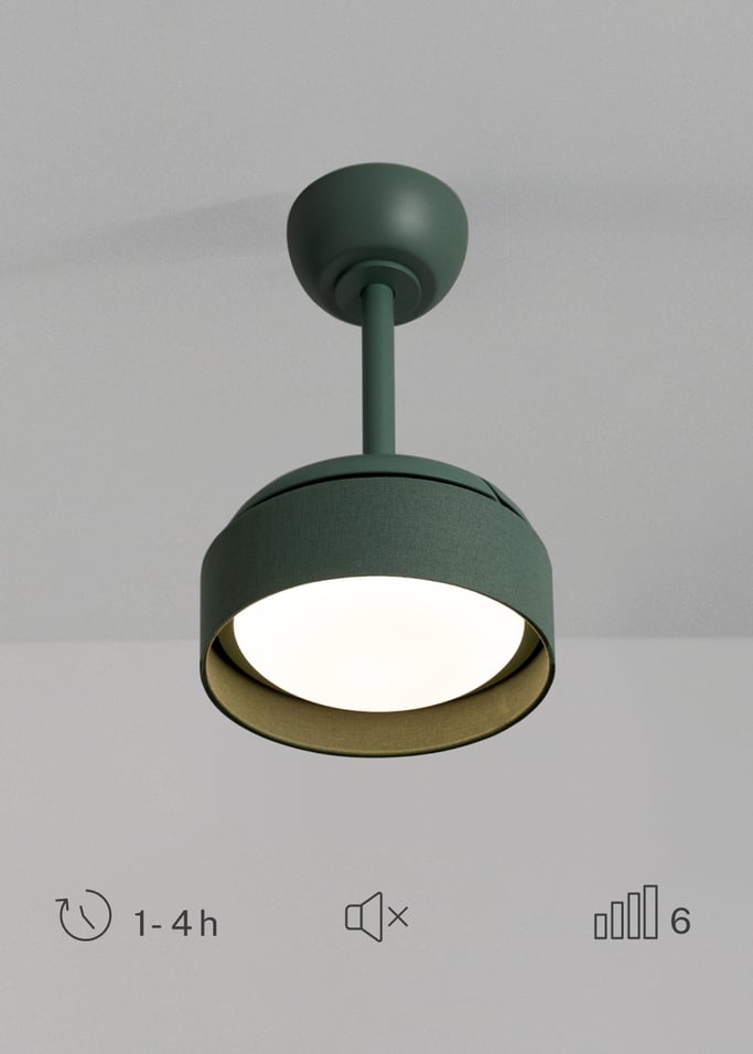 WIND CLEAR LAMP - Ventilador de techo 40W silencioso Ø55cm aspas retráctiles con luz LED , imagen de galer&iacute;a 7