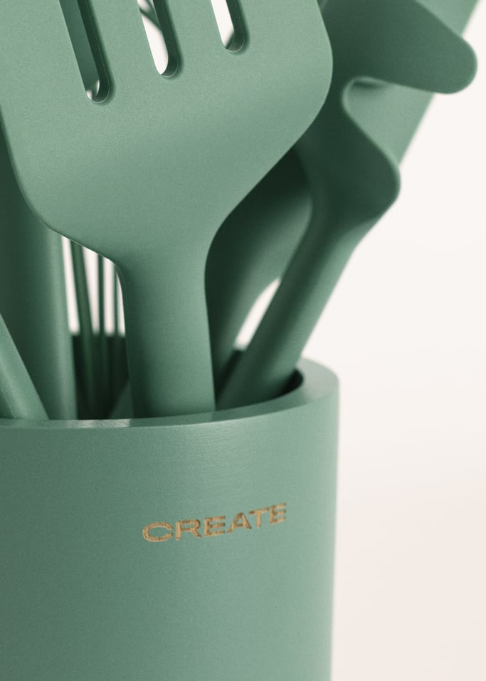 KITCHENWARE STUDIO - Set de 9 utensilios de cocina de silicona sin juntas, imagen de galer&iacute;a 8