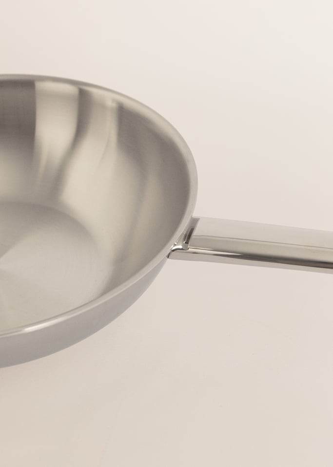 STEEL WOK - Wok de acero inoxidable de triple capa con tapa, imagen de galería 6
