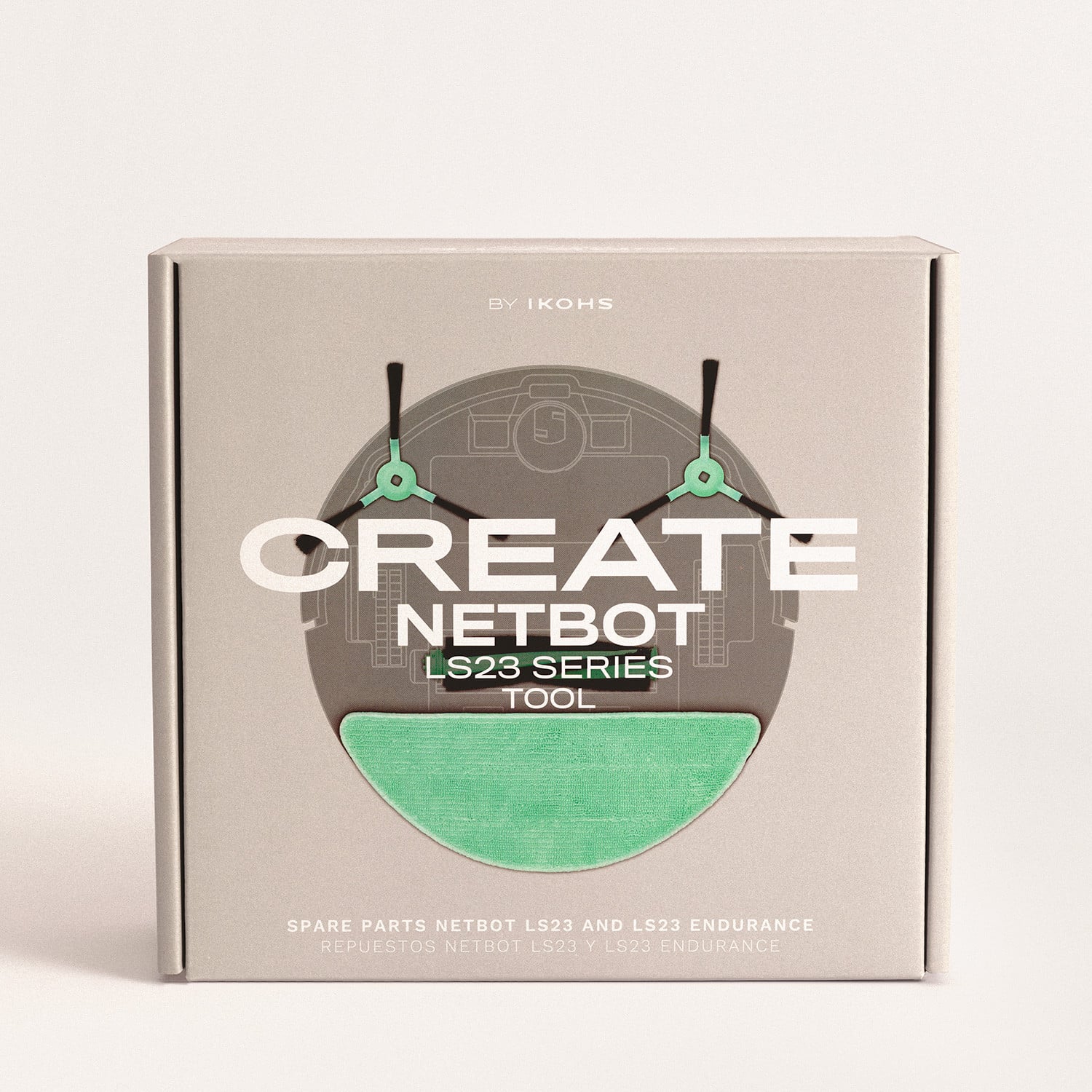 SET de Repuestos para NETBOT LS23 y LS23 ENDURANCE - Robot Aspirador Láser  - Create