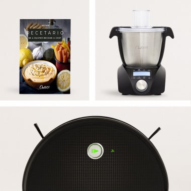 Comprar Pack - CHEFBOT COMPACT Robot de cocina+ recetario + NETBOT S15 2.0 Robot Aspirador Inteligente friegasuelos