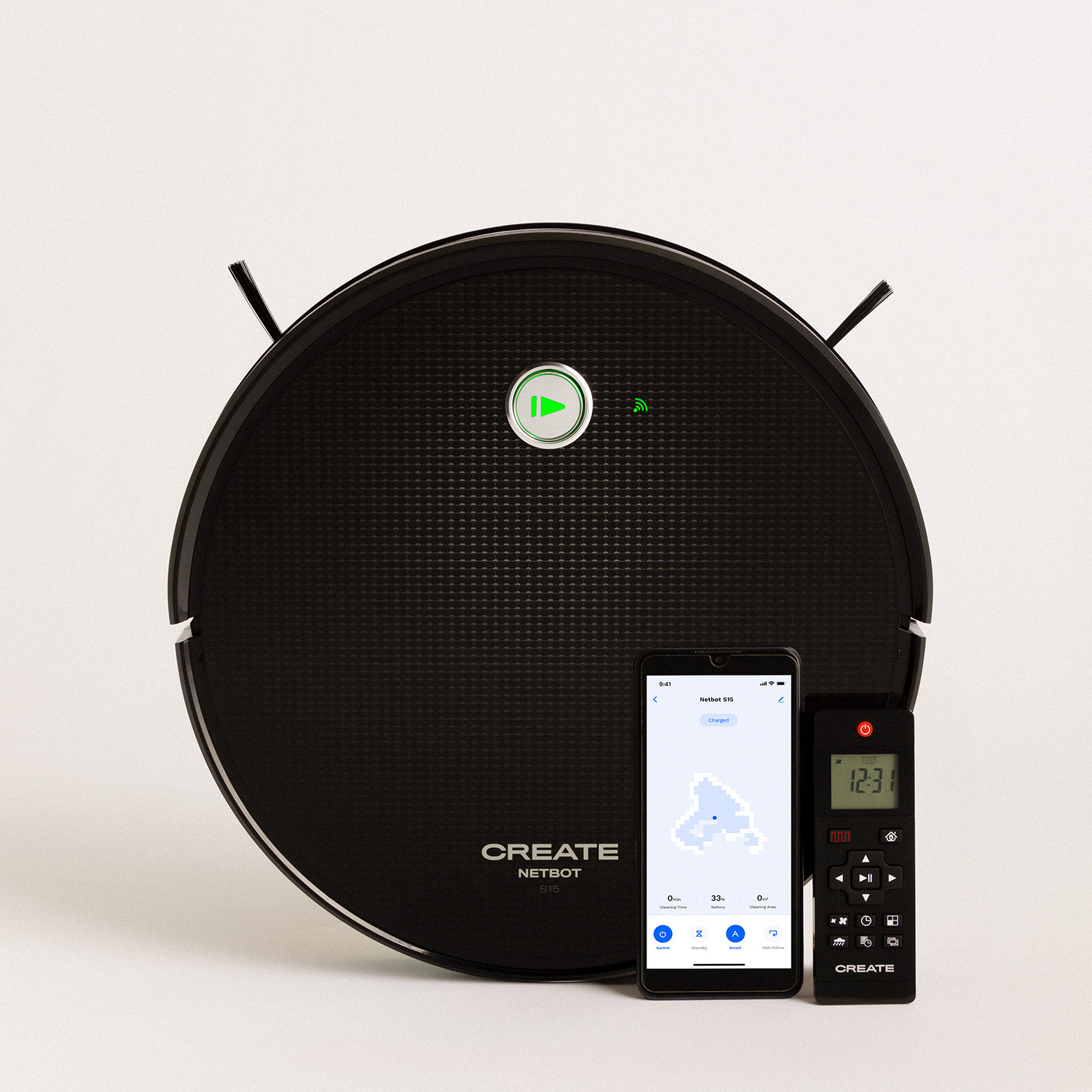 NETBOT S15 2.0 - Robot Aspirador Friegasuelos NUEVA APP - 1500 Pa - Create