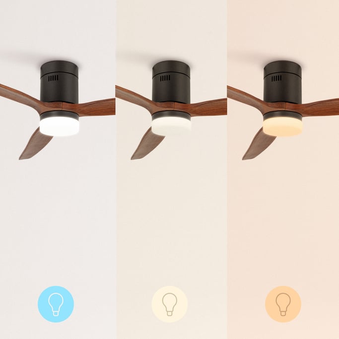 LIGHTCALM BLACK - Ventilador de Techo 40W DC Reverse con Luz , imagen de galer&iacute;a 2