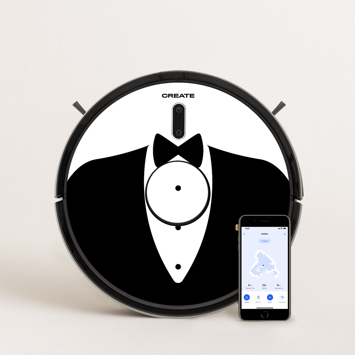 PACK - NETBOT LS23 ENDURANCE Robot Aspirador Láser + Vinilo design - Create