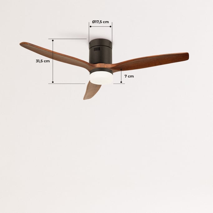 LIGHTCALM BLACK - Ventilador de Techo 40W DC Reverse con Luz , imagen de galer&iacute;a 6