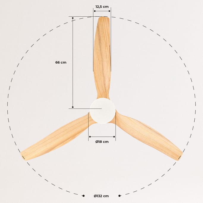 LIGHTCALM WHITE - Ventilador de Techo 40W DC Reverse con Luz , imagen de galer&iacute;a 10