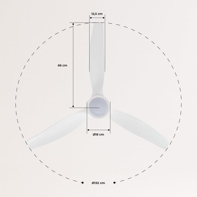 WINDLIGHT WHITE - Ventilador de Techo 40W DC Reverse con Luz , imagen de galer&iacute;a 8