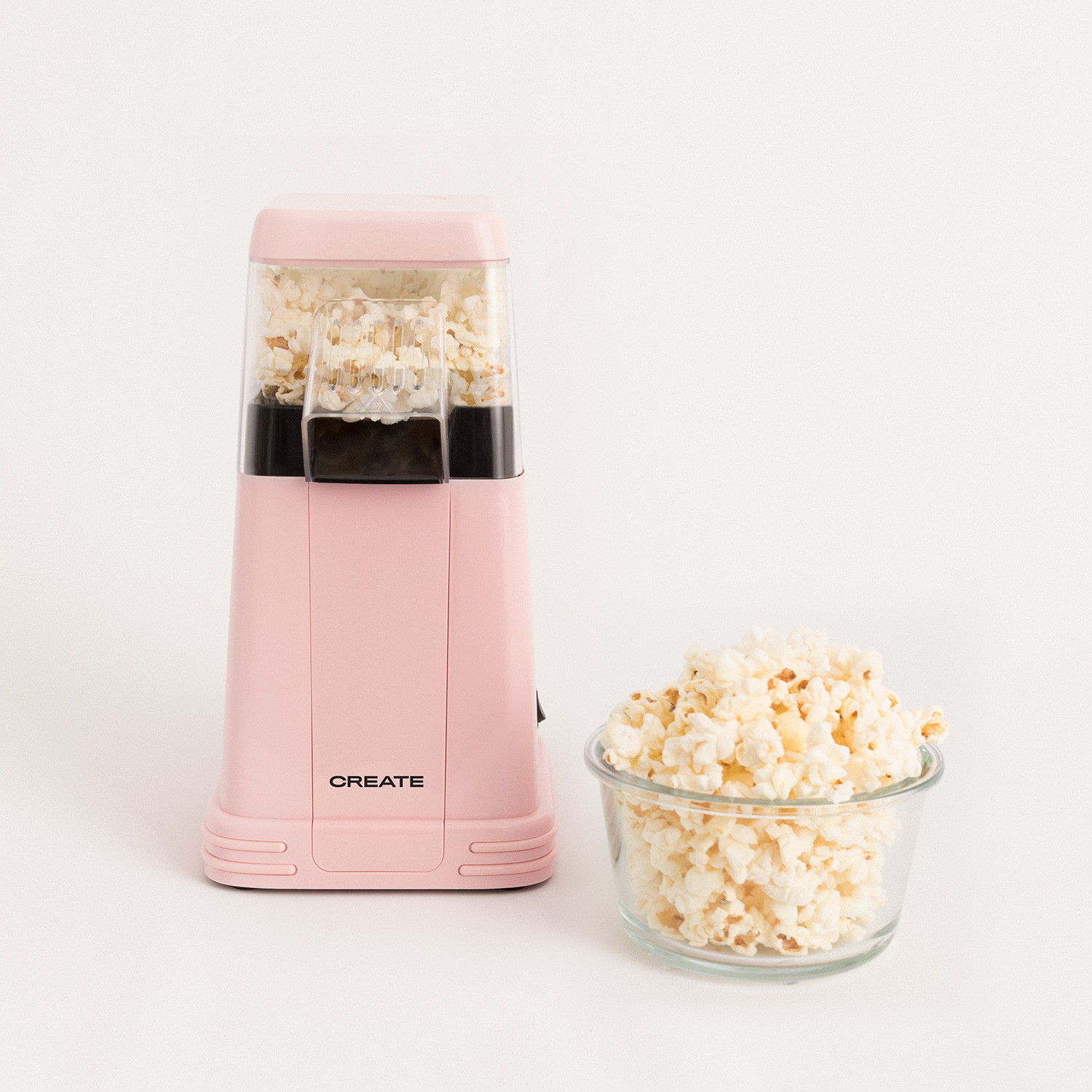 Nictemaw Machine à popcorn Noir, 1200W Popcorn Maker Sans graisse ni huile, Snack sain pour la maison 