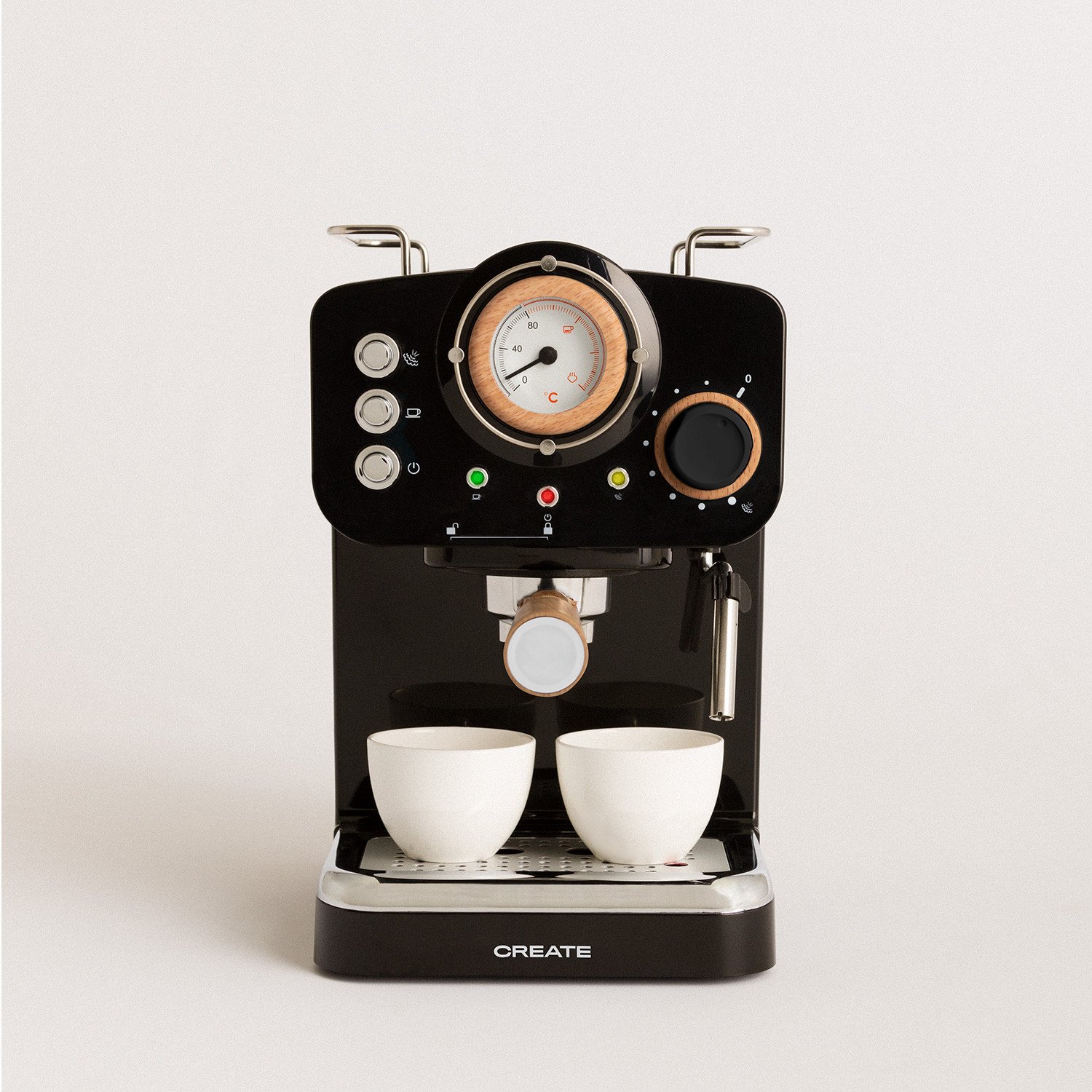 Cafetière multi-capsules compatible Nespresso 3 en 1 19 bar avec 2 programmes de café 0,6 L CREATE IKOHS Machine à café expresso italienne 1450 W réservoir amovible 