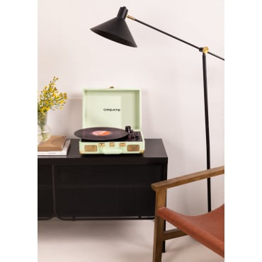 Tourne-disque portable avec Bluetooth USB, SD, MicroSD et MP3 - RECORD PLAYER POP