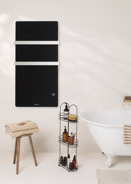 WARM TOWEL CRYSTAL - Sèche-serviettes électrique en verre avec wifi 600W