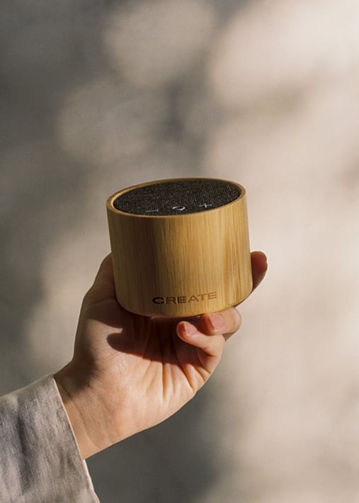 SPEAKER MINI BAMBOO - Enceinte Bluetooth bambou